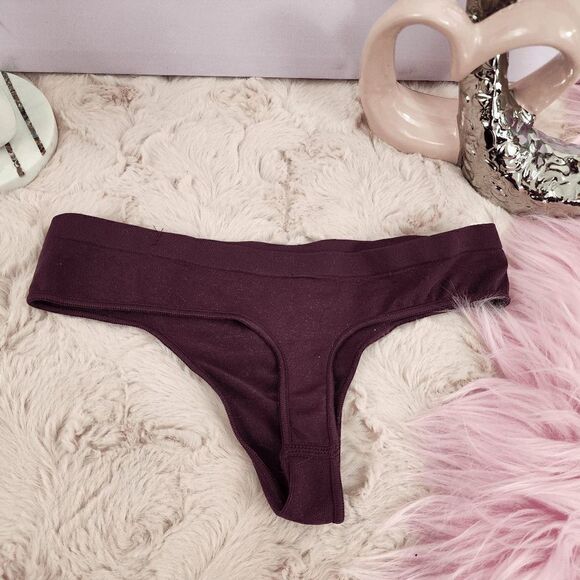 NWT VS PINK Marron Tanga: XS CHILLIEST WRAPPER! NWT - Picture 2 of 3